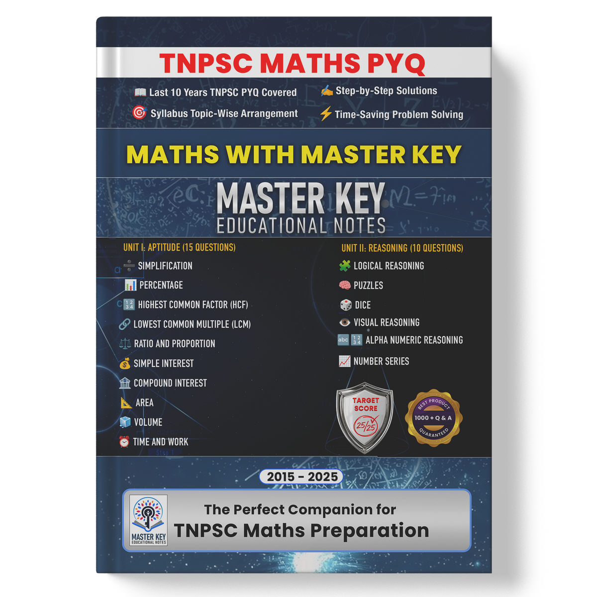 Maths PYQ Book (English Medium) | Maths with Master Key Edition | 2026 Edition | Pre Booking only ( Ships from 28 th Oct )