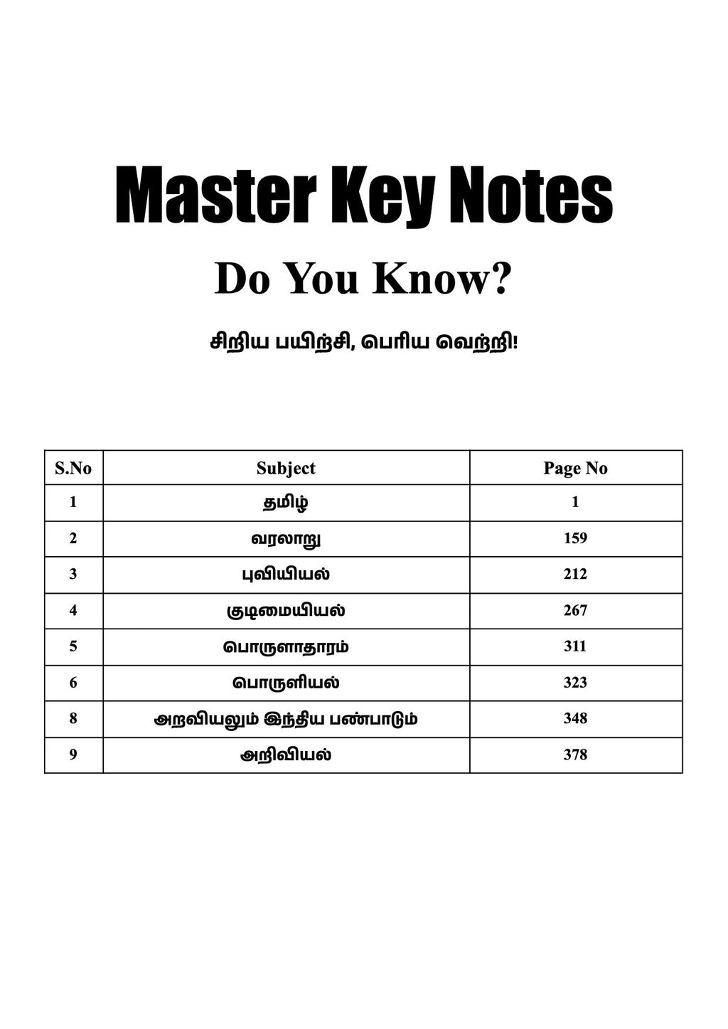 Do You Know? Special Edition (Tamil + GS Tamil)