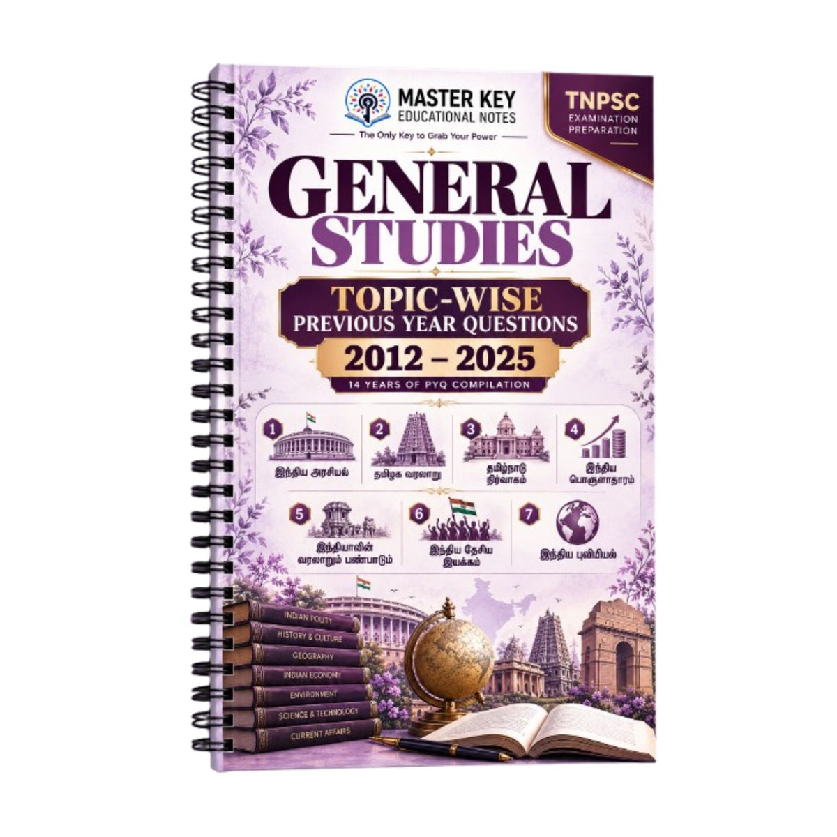 TNPSC GS PYQ Book Tamil Medium | பொது அறிவு தலைப்புவாரியான வினாக்கள் (2012–2025)